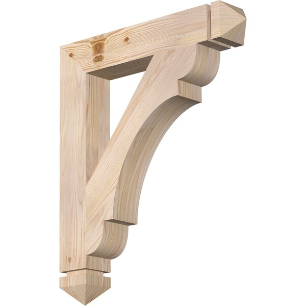 Ekena Millwork Olympic Arts & Crafts Smooth Bracket, Douglas Fir, 3 1/2"W x 22"D x 26"H BKT04X22X26OLY03SDF - main